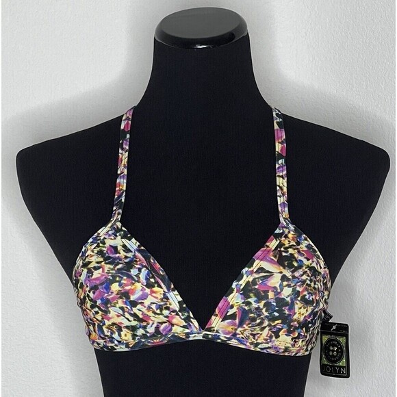 Jolyn Bikini Swim Top‎ Triangle Small Feather New with tags - Picture 1 of 5